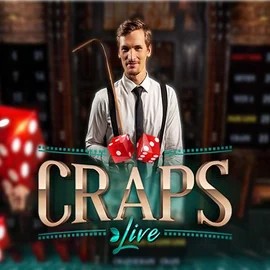 Official Live Casino logo: Live Craps by Evolution at Gigaspinz Casino