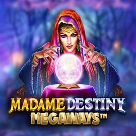 Madame Destiny Megaways slot logo by Pragmatic Play at Gigaspinz Casino