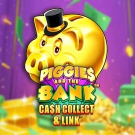 Piggies And The Bank Cash Collect &amp; Link slot logo by Origins at Gigaspinz Casino