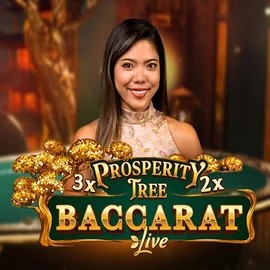 Official Live Casino logo: Prosperity Tree Baccarat by Evolution at Gigaspinz Casino