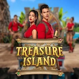 Treasure Island online game logo by Pragmatic Play on gigaspinzscasino.com