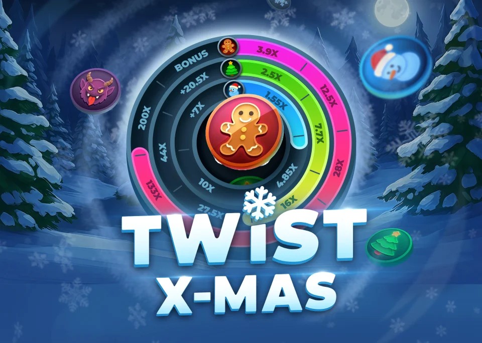 Twist X-mas slot icon by InOut, available at Gigaspinz Casino